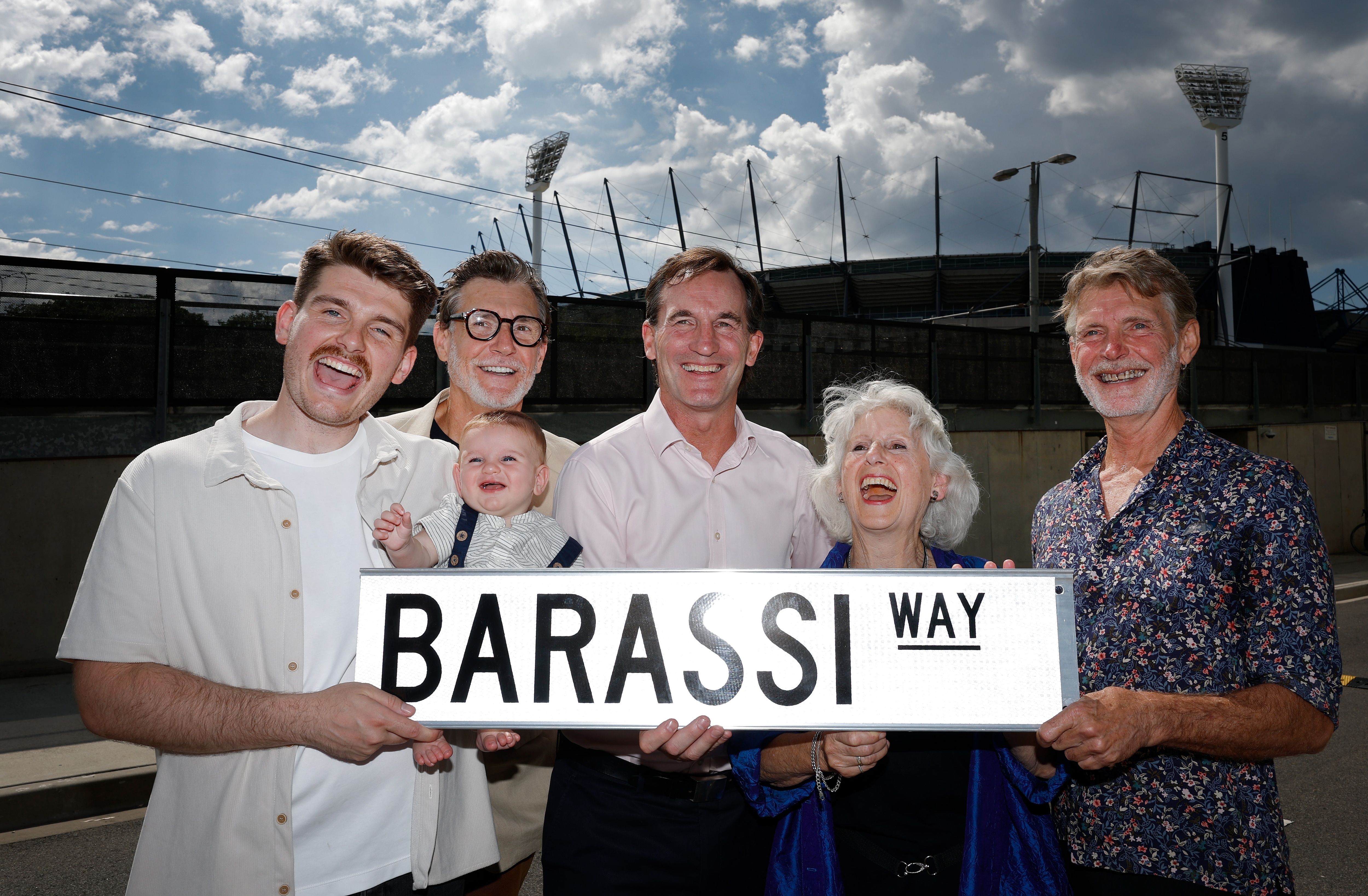 Barassi leads the way to the MCG