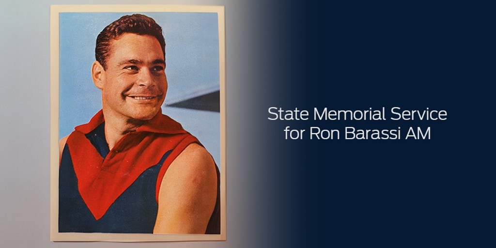 Registrations open | Ronald Barassi AM State Memorial Service - Vimarsana News